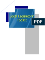 Local Legislators' Toolkit