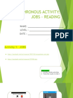 Jobs Reading Activity
