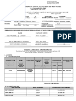 Sworn Statement of Assets