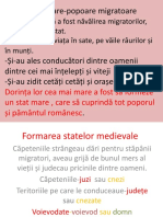 Formarea Statelor Medievale Românești