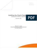 Auditing the Oracle Database