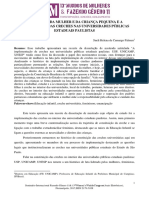 Os Direitos Da Mulher E Da Criança Pequena E A Constituição Das Creches Nas Universidades Públicas Estaduais Paulistas