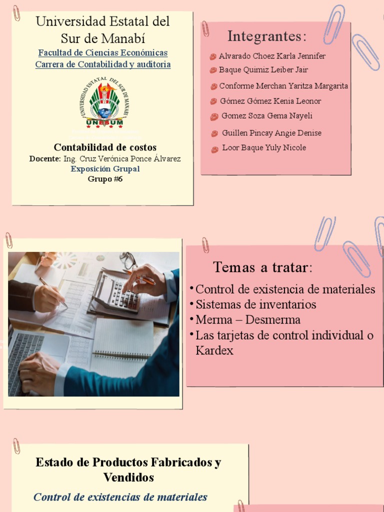 Contabilidad de Costo Grupo 6 | PDF | Inventario | Contabilidad