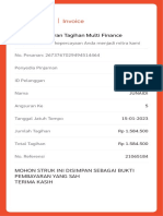 Invoice: Struk Pembayaran Tagihan Multi Finance