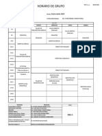 Horario de Grupo 10°A