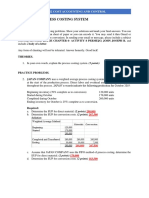 Process Costing Activity