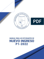 Manual para Los Estudiantes Nuevo Ingreso P1-2022