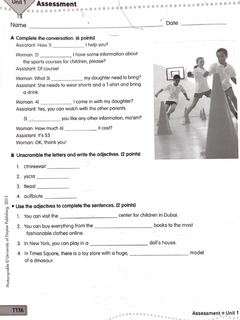 Tr6 Assessment Unit 01 Pdf