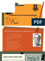 Predecesores de La Antropología