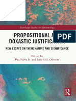 [Routledge Studies in Epistemology] Paul Silva (Editor), Luis R G Oliveira (Editor) - Propositional and Doxastic Justification_ New Essays on Their Nature and Significance (2022, Routledge) - Libgen.li