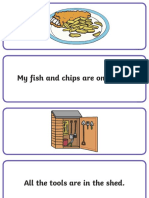 Phase 3 Sentences and Pictures Matching Cards English