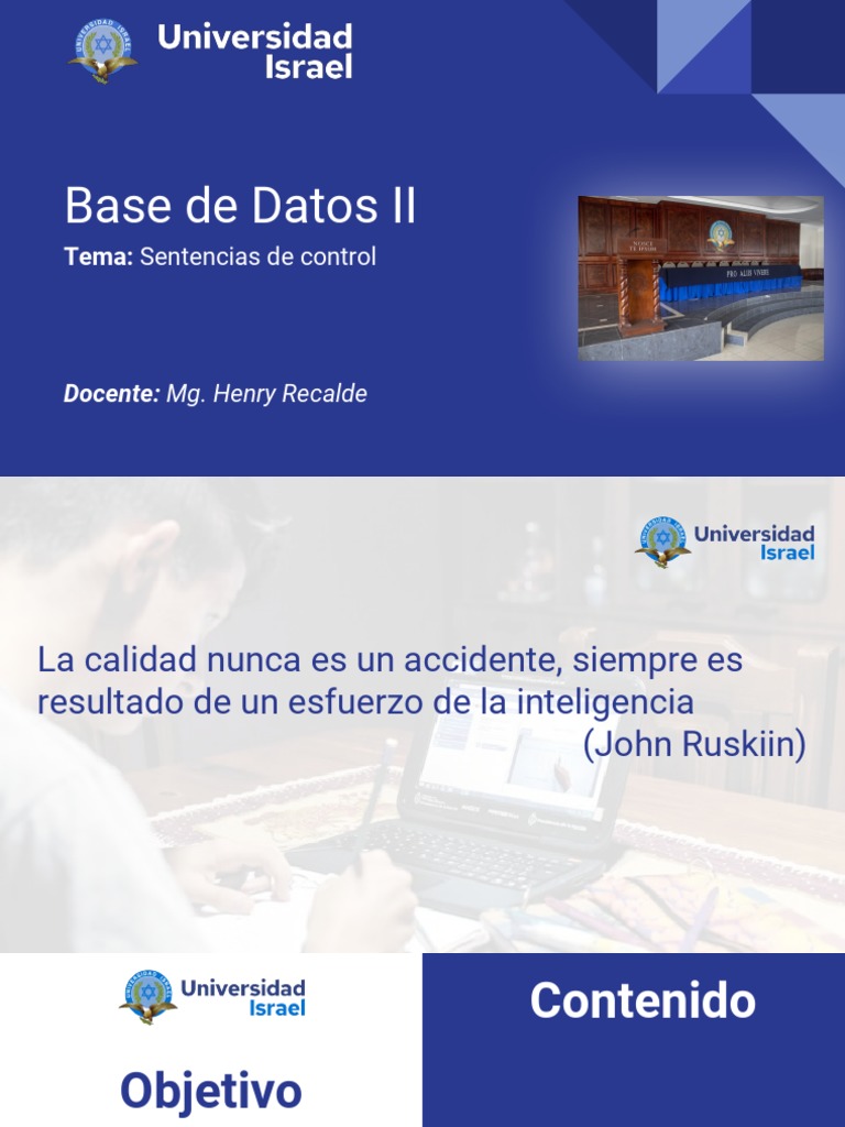 Sentencias de Control | PDF | SQL | Flujo de control