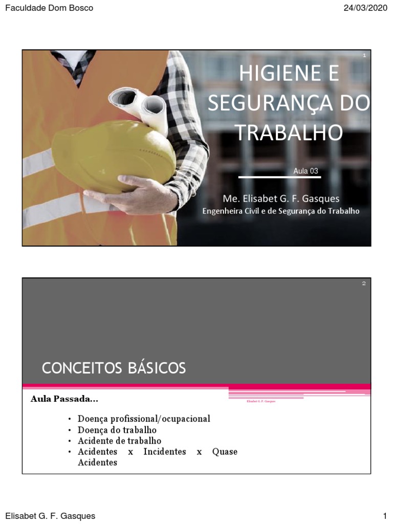Higiene e Segurança Do Trabalho (Tipos de Riscos de Acidentes de ...