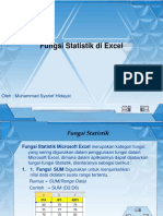 FUNGSI STATISTIK EXCEL