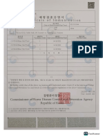 COVID 19 Vaccine Certificate