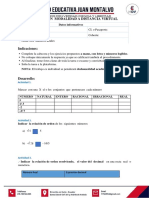 Actividad de Aprendizaje Matemática 9no - U1 S1-1