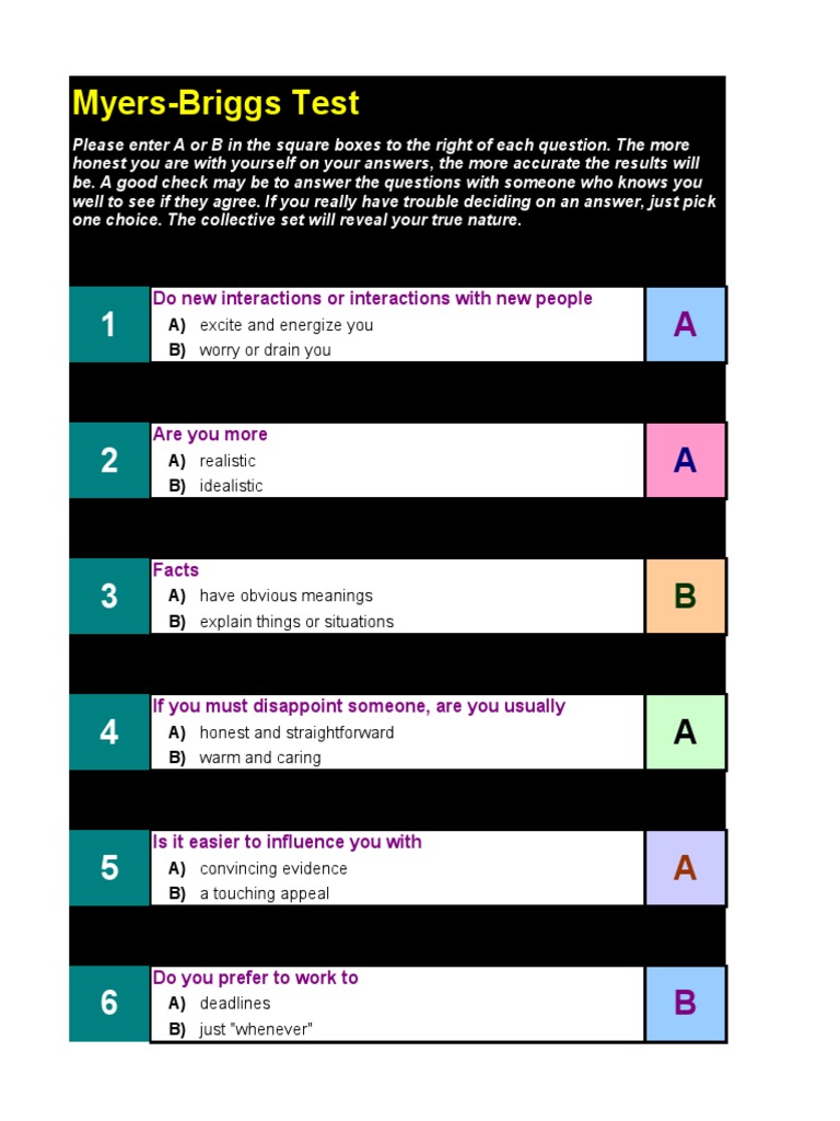 Personality Assessment Test Pdf Metaphysics Of Mind Psychological