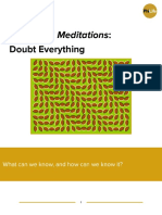 Descartes Meditations Doubt Everything