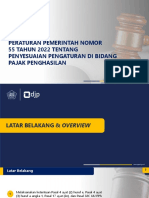 PP 55 Tahun 2022 Penyesuaian PPH