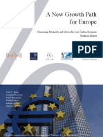 A New Growth Path For Europe Synthesis Report