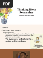 Thinking Like A Researcher