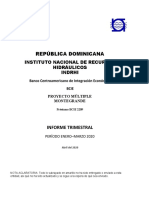 Informe Trimestral Proyecto Multiple Montegrande Ene-Mar 2020