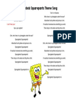 Spongebob Squarepants Theme Song