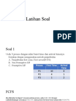 Latihan Soal penjadwalan cpu