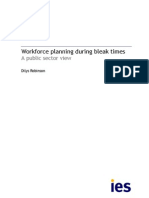 Workforce Planning During Bleak Times: A Public Sector View