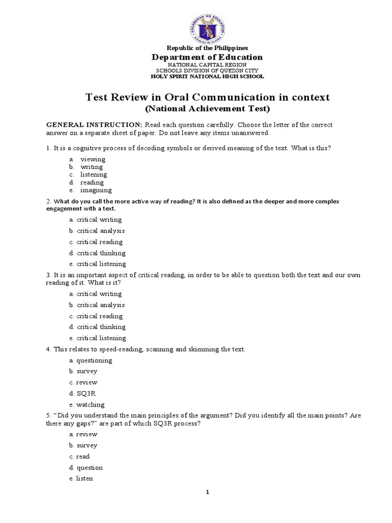 Reading and WritingNAT Reviewer PDF Bullying Intertextuality