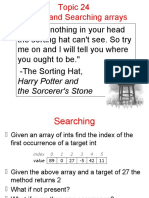Topic24 Sorting Searching Arrays