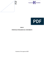 Ensayo Principales Problemas Del Conocimiento