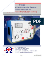 CT, VT, PT and Transducer Testing: T/2000 Multi-Function System For Testing Substation Equipment