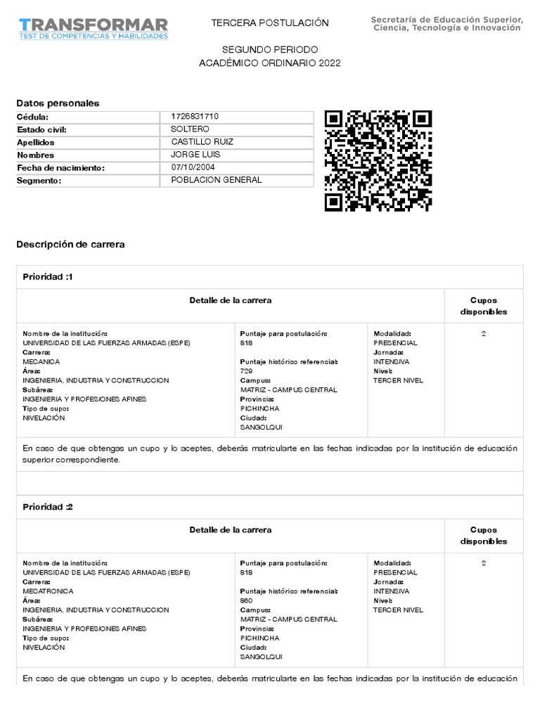 Descargar Certificado De Senescyt