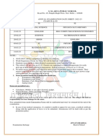 IX-XI Annual Datesheet