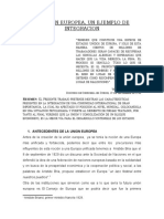 Trabajo Integracion La Unión Europea, Un Ejemplo de Integracion