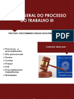 Aula 3 - Teoria Geral Do Processo Do Trabalho Iii