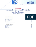 Science 8 9.4 Information About Earth's Interior From Earthquakes