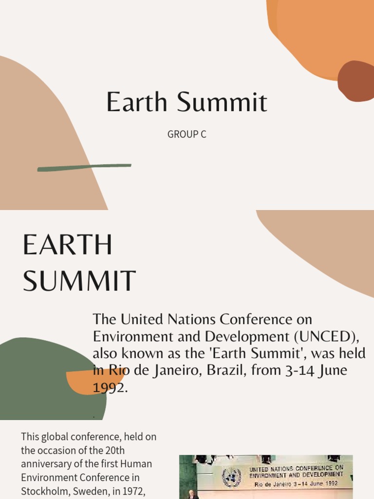 Group C (Earth Summit) | PDF | Politics | Social Science