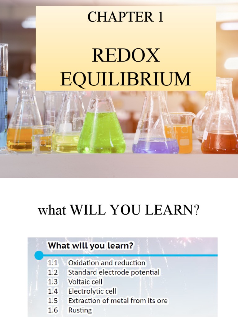 1.1 Oxidation and Reduction Part 1 | PDF | Redox | Chemical Reactions