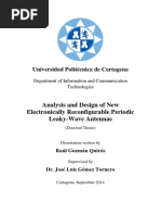 2014 - Thesis - Analysis and Design of New Electronically Reconfigurable Periodic Leaky-Wave Antennas