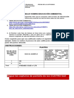 Hoja de Trabajo Sobre Educación Ambiental