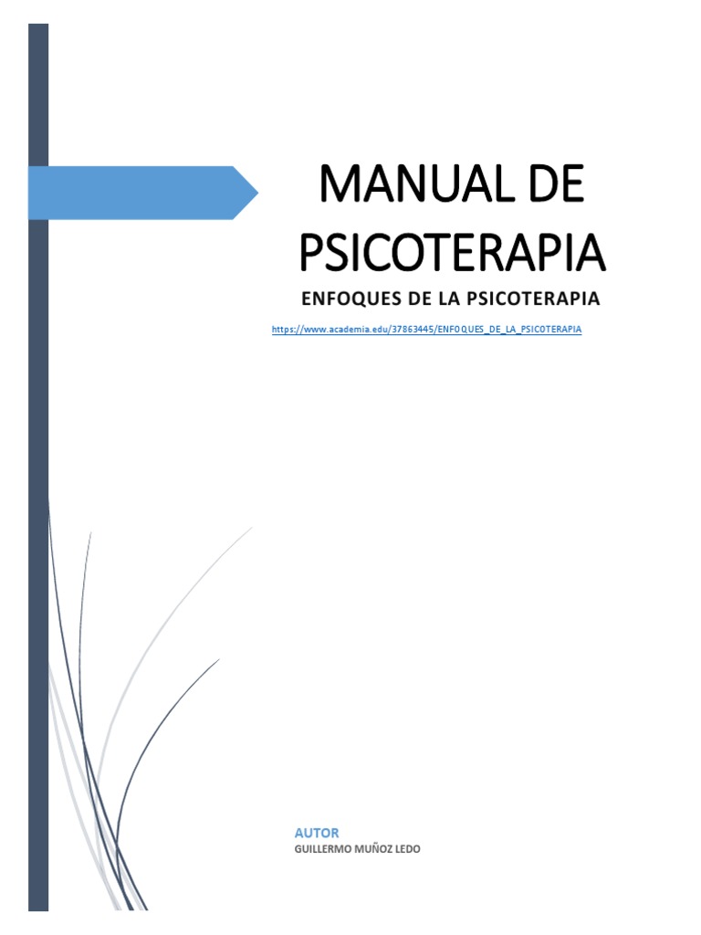 Manual Enfoques de La Psicoterapia | PDF | Psicoanálisis | Terapia de ...