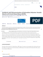 Synthesis and Characterization of Solventless Polyester Varnish Based On Di Cyclo Penta Diene (DCPD)