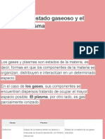 El Estado Gaseoso y El Plasma