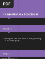 Parliamentary Procedure