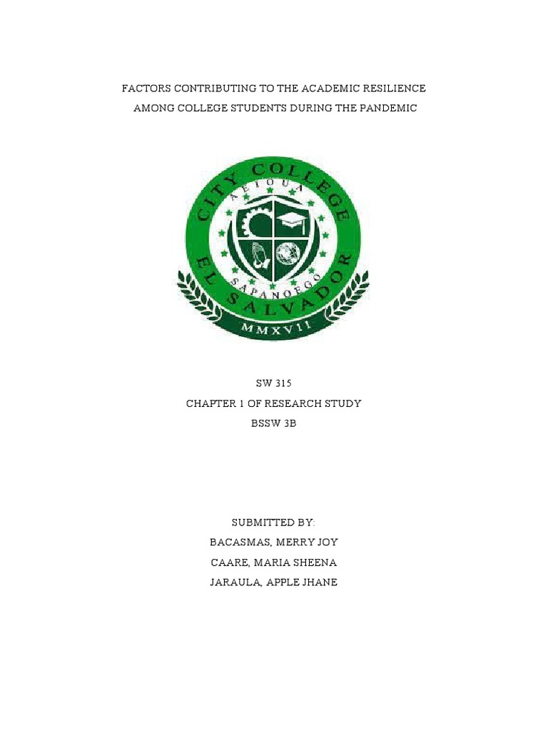 Academic Resilience in Pandemic | PDF | Psychological Resilience | Grit ...