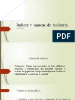 Indices y Marcas de Auditoria