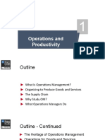 Week 1 Introduction To Operations Management and Productivity