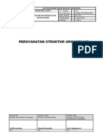 5.0 Persyaratan Struktur Organisasi